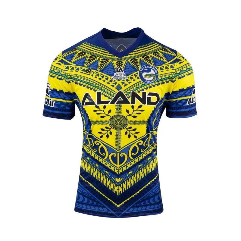 

Parramatta Eels 2023 Pasifika футболка для тренировок трикотажная рубашка, размер S-M-L-XL-XXL-3XL-4XL-5XL