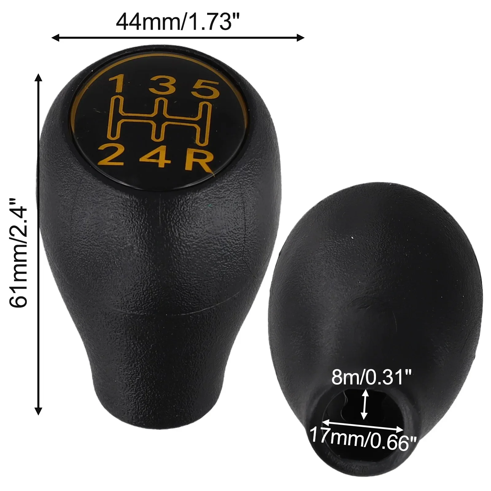 Plastic 5 Speed Manual Gear Shift Knob For 504 505 309 For 205 GTI CTI TD 1.6 1.9 Number 240367 Replacement Car Accessories