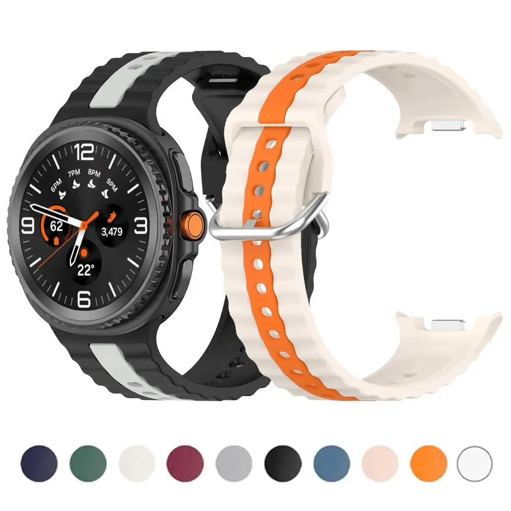 Breathable Sports Silicone Strap for Smartwatches - Quick Release Wristband Accessory