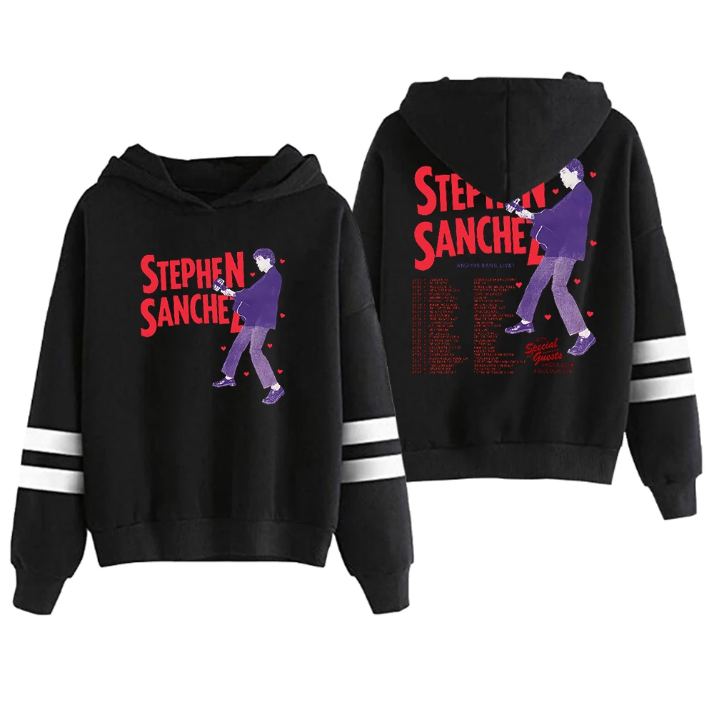 

Stephen Sanchez Hoodie 2024 Tour Merch Pocketless Parallel Bars Sleeve Streetwear Women Men Hooded Sweatshirt Fashion Clothes