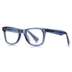 Stylish Gradient Frame Blue Light Blocking Glasses for Fashion, Office, and Reading (BLUE)