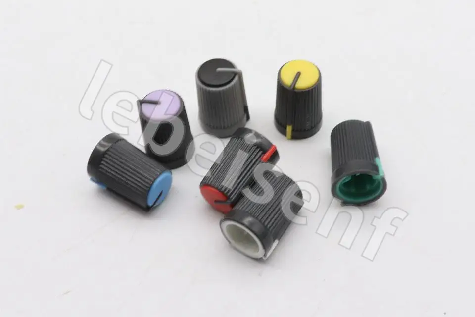 7 Pz Soundcraft Lx7 Mixer Potenziometro Manopola Tappo Interruttore Manopola Tappo/D Foro/Mezzo Asse Potenziometro Rotativo Manopole Caps