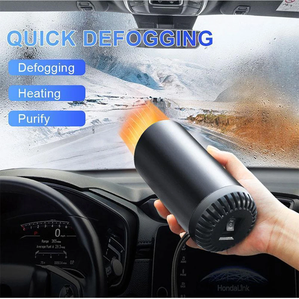 150W 2 IN 1 Portable Fast car heater 12v Demister Vehicle Heater Fan Mini  Car windshield defogger for Car interior Air Heater