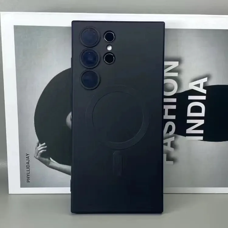 Premium Magnetic Wireless Charging Matte Phone Case - Shockproof & Soft Cover Luxury Design