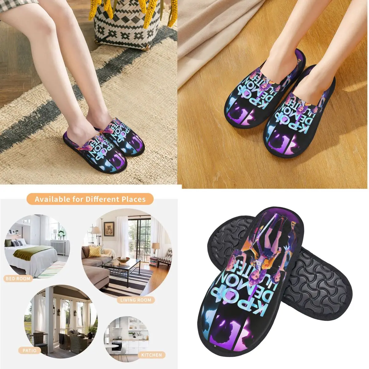K-Pop Demon Hunters Winter Cotton Slippers 6