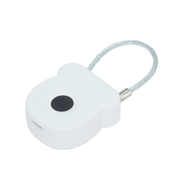 Keyless Fingerprint Biometrics Padlock Electric Lock 20 Users Plastic Material 6