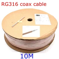 10เมตร RG-316 RG316 Coax สีขาว/สีดำ/สีน้ำตาลสายสีขาว/สีดำ/สีน้ำตาล50Ohm Low Loss 30ft Crimp Connector ส่งเร็วทองเหลือง 1