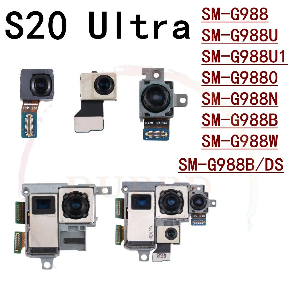 

Полный комплект основной обратной стороны (телефото + глубина + широкая) гибкий кабель для камеры Samsung Galaxy S20 Ultra SM-G988B/DS SM-G988