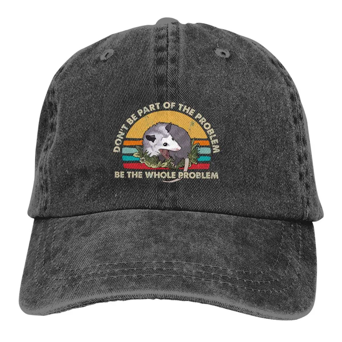 

Pure Color Dad Hats Don't Be Part Of The Problem Be The Whole Problem Women's Hat Sun Visor Baseball Caps Opossum Peaked Cap
