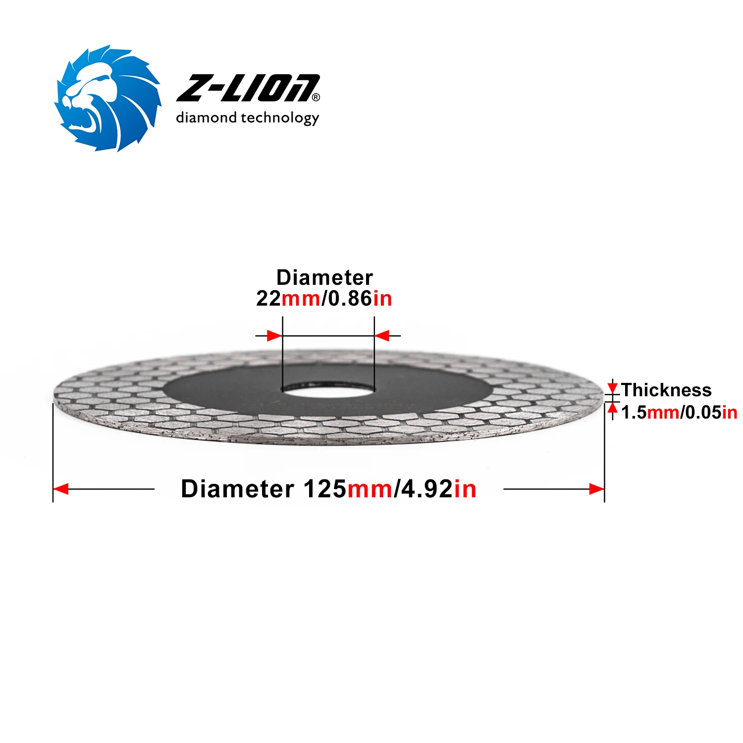 Disco de Corte de Diamante 125 mm,2pcs Disco Diamante Extrafino,Corte en  Seco o en Húmedo,para Separar y Cortar Porcelana,Granito,Piedra  Caliza,Cerámica Dura,Mármol,Arenisca : : Bricolaje y herramientas