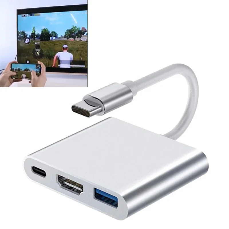 USB C Hub to 4K HDTV USB Type C Docking Station for Macbook