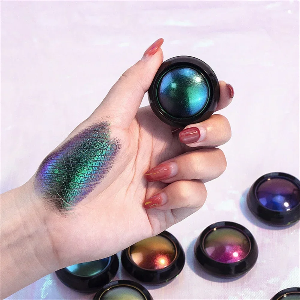 Optical Chameleons Eyeshadow Diamond Gloss Shiny High Gloss Mono Eyeshadow Pallete Eye Glitter Pigment