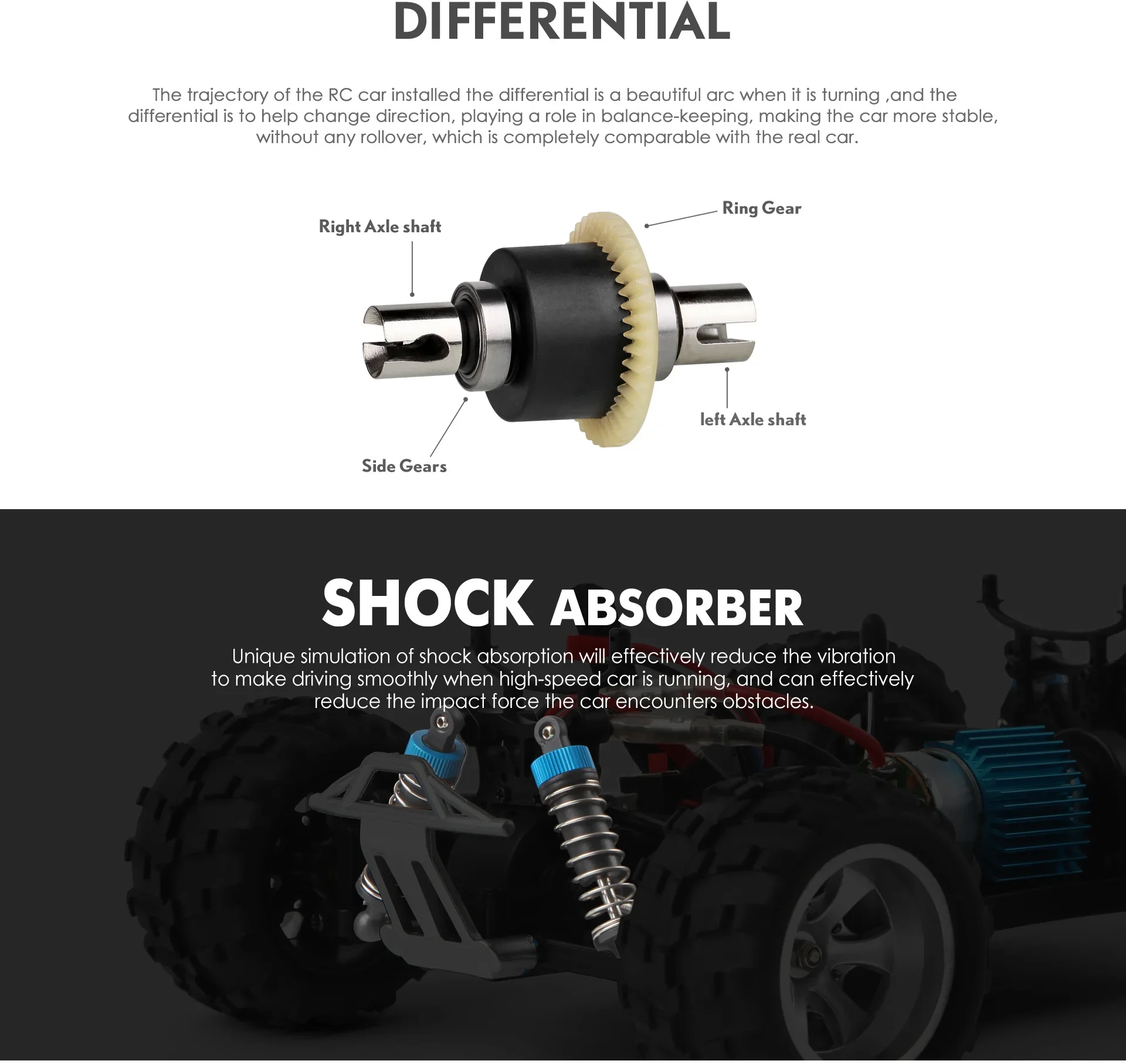 WLtoys A979 RC Cars  Electric Four-wheel Drive Brushless Off-road Vehicle Remote Control Model Alloy Off-road 3