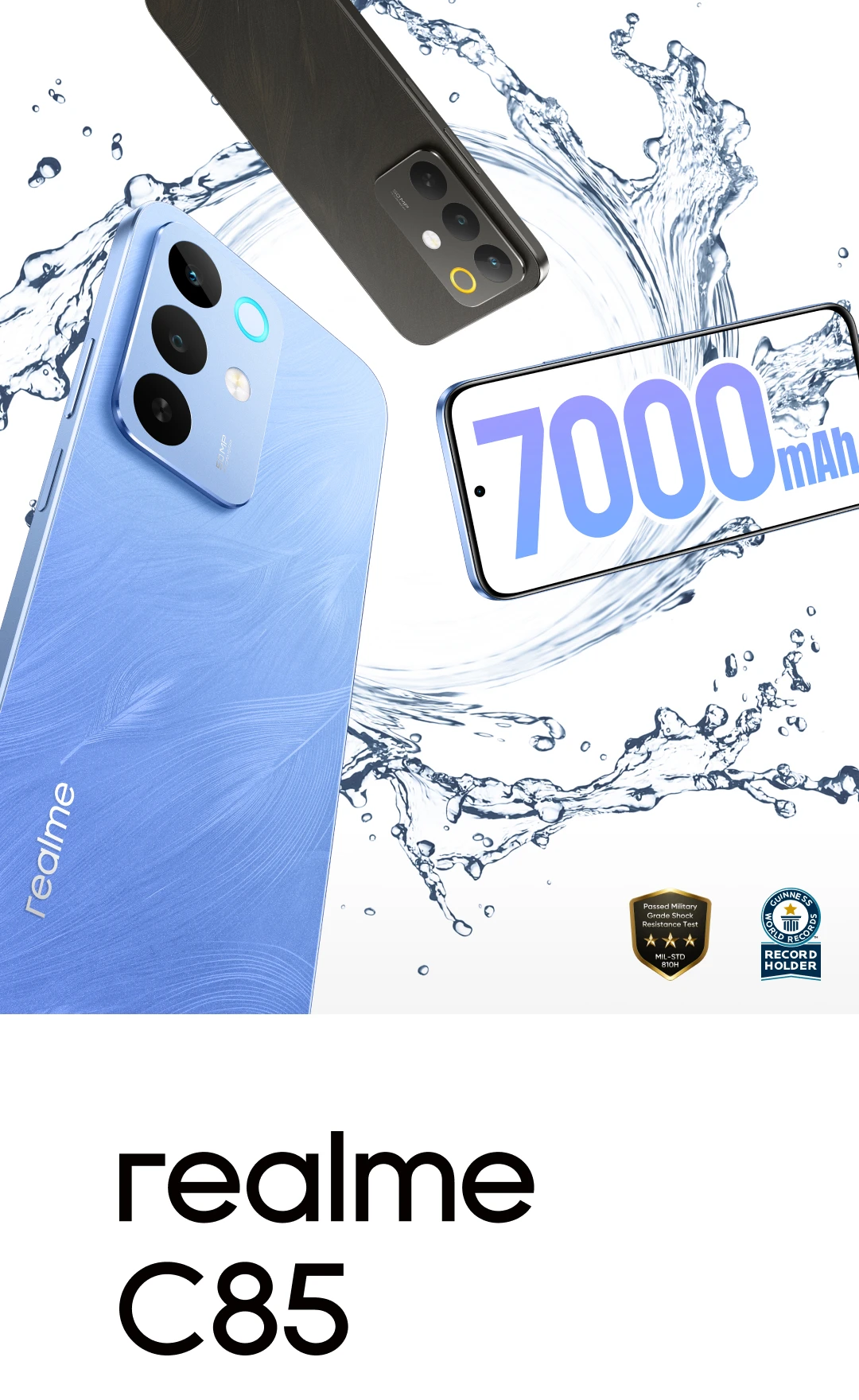 [In Stock] realme C85 Smartphone Russian Version 256GB Snapdragon 685 Chipset 6.8" 144Hz Display 7000mAh Battery 50MP Camera