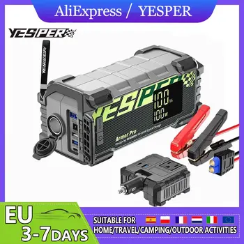 YESPER Caricabatteria per auto Booster Jump Starter 3000A 12V Batteria Booster per auto portatile Booster Jump Starter con PD 100W