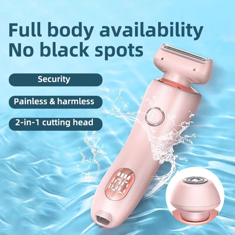 electric shaver body hair trimmer hair removal epilator facial hair epilator Painless Hair Removal Epilator USB Rechargeable Trimmer Women Body Razor Face Leg Armpit Bikini Hand Pubic Shaver Hair Remover