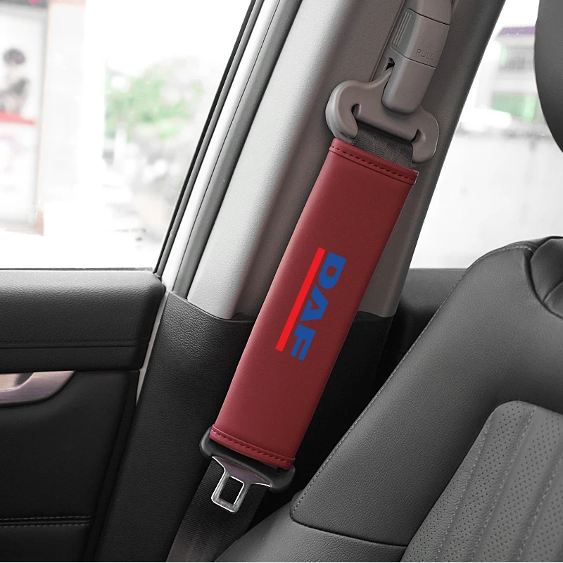 2pcs Car Seat Belt Cover Suede Seat Belt Shoulder Pad Leather for DAF 106xf 105 cf85 Truck lf van car interior accessories