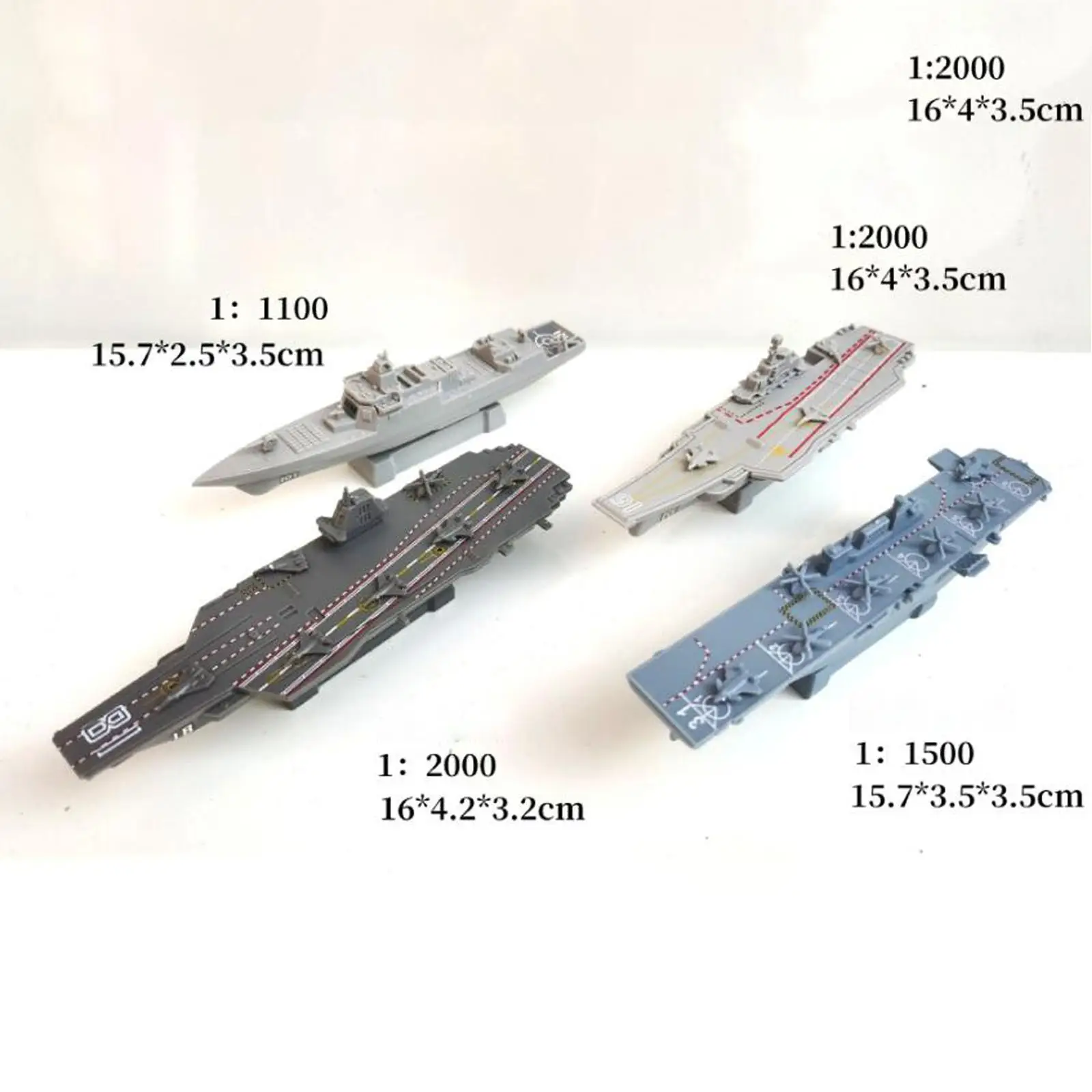 4x 4D Assembled Ship Model Aircraft Carrier Model for Boys Collectibles Kids