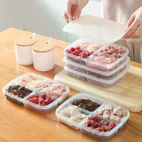 Conteneurs de conservation des aliments au réfrigérateur, adaptés à la viande et à d'autres aliments, récipients hermétiques de qualité alimentaire, 2/4/6 compartiments. 4