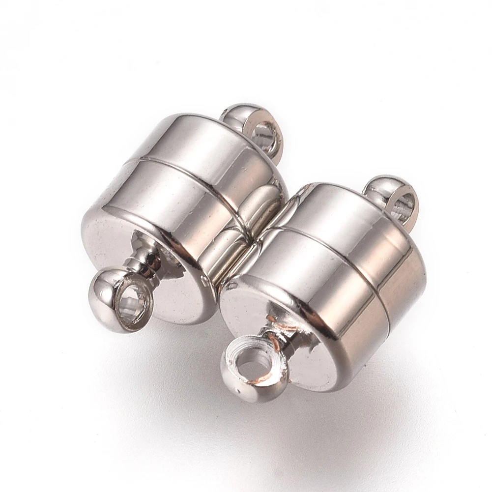 20 sets Brass Column Clasps For Necklace Bracelets End