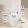 Smart Toilet, Tankless Toilet, Heated Seat, Foot Sensor Flush, White Night Light, Power Off Flush Bathroom, One Piece Toilets 2