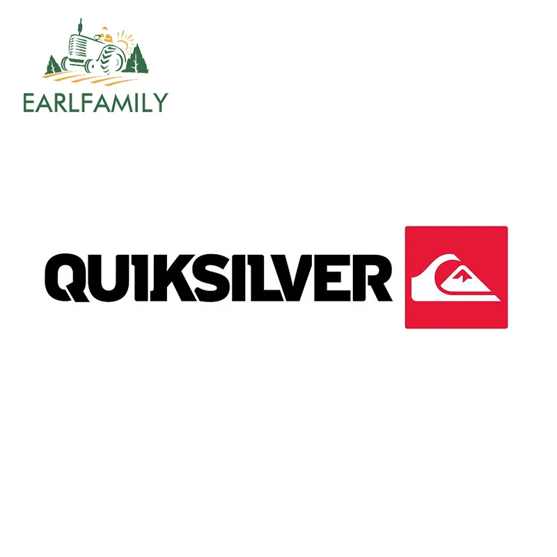 EARLFAMILY 13cm x 2.9cm for Quicksilver Car Stickers Graffiti Vinyl