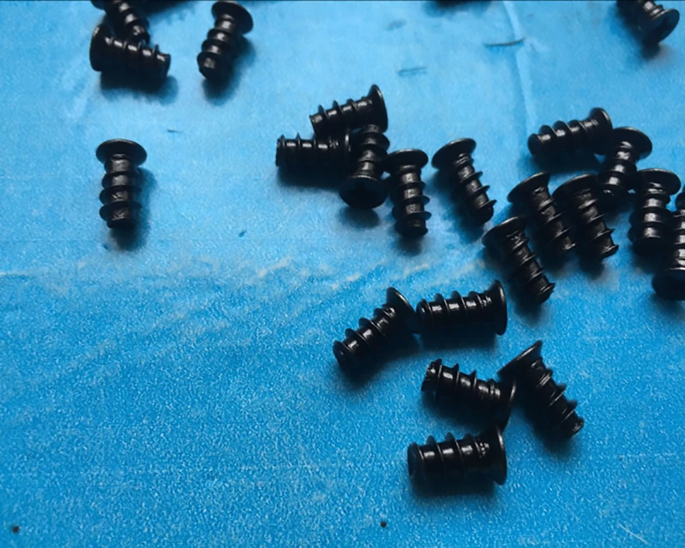 1pcs Flat head flat tail pointed tail self-tapping screw electronic screw M4 M5*10 countersunk head small screw black/iron color 200pcs m2 m2 5 m3 din7991 iso10642 a2 70 ss304 hexagonal countersunk screws flat head screw hex socket bolt assortment kit