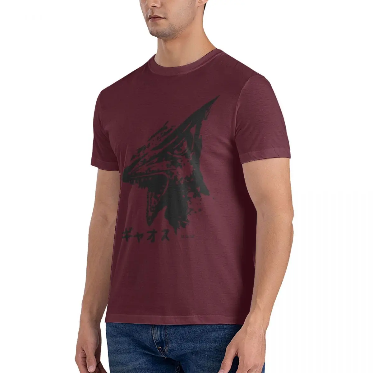 Camiseta para hombre Gyaos con efecto cepillado de agua Sonic Breath Gamera, cuello redondo, camisetas de gran tamaño, ropa, camisetas de manga, idea de regalo, camiseta