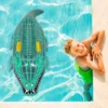 Inflatable Crocodile Surfboard Swimming Pool Floating Mat Alligator Decorative Inflation Pad Daily Use Mount 6