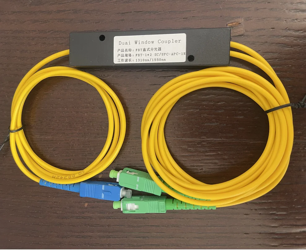 10 шт./лот 1X2 SC/UPC К SC/APC PLC одномодовый волоконно-оптический сплиттер FTTH PLC производство разделитель SM PLC 1x2 SC/UPC SC/APC