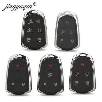 Jinyuqin 3/4/5/6 pulsanti Smart Remote Car Key Shell per Cadillac SRX CTS ATS XTS Escalade ESV Keyless Case FOB sostituzione