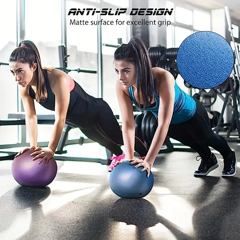 25cm Small Pilates Ball PVC Thickened Explosion-proof Frosted Home Gym Exercise Balls Glossy Yoga Ball Dance Fitness Accessories