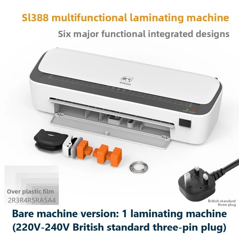 آلة الترقق SL388 التحكم الذكي في درجة الحرارة مع التسخين السريع 6IN1 آلة تغليف الصور والوثائق متعددة الوظائف