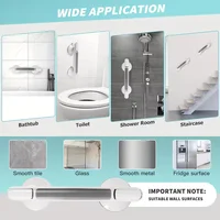 ที่จับแบบสุญญากาศสำหรับห้องอาบน้ำในครัวเรือน ป้องกันการลื่นไถล ไม่ต้องเจาะ ติดตั้งง่าย ปลอดภัย ใช้ได้กับเด็กและสตรีมีครรภ์ 6