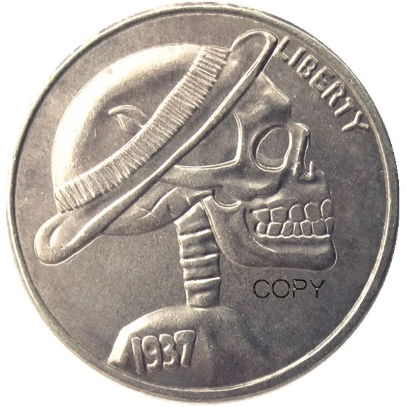スポーツトイ・アクショントイ gnome nickel BU(01-16)Hobo Nickel 1937-D 3-Legged Buffalo Nickel Rare