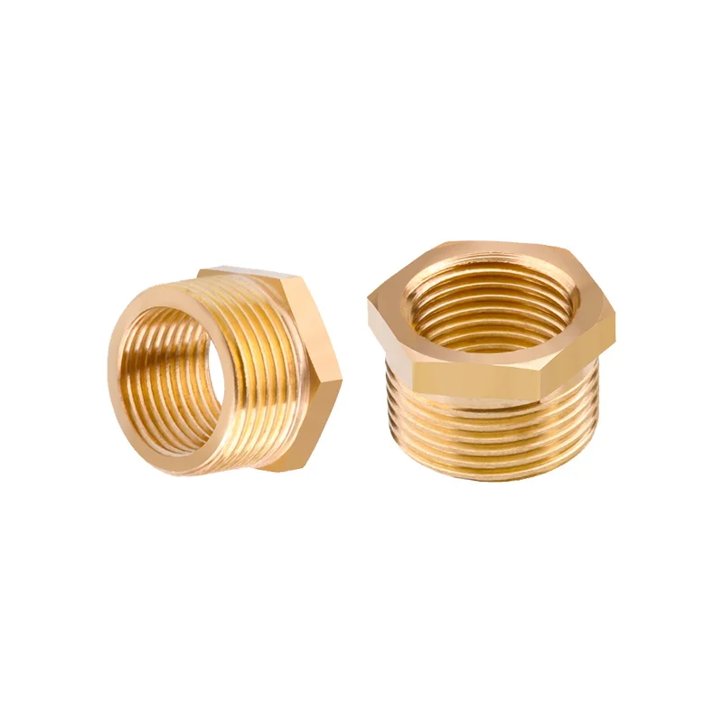 Pipe Fitting M5 M6 M8 M10 M12 M14 M16 M20 Metric Male To Female Thread Brass Reducer Bushing Reducing Coupler Connector Adapter