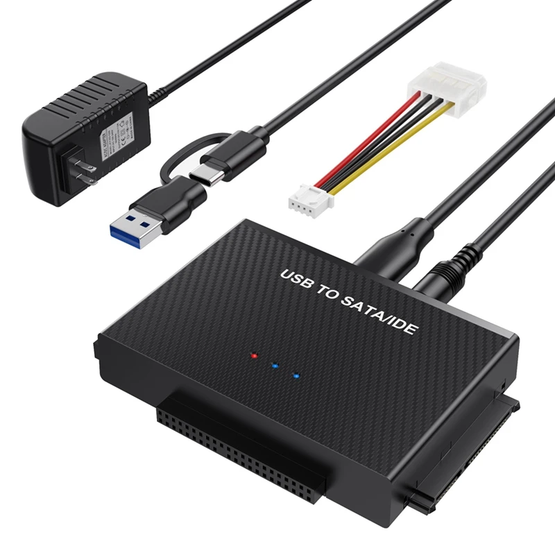 

Адаптер для жесткого диска USB 2,5 к SATA IDE, набор кабелей Easy Drive 3,5 дюйма, набор кабелей-адаптеров, вилка стандарта США