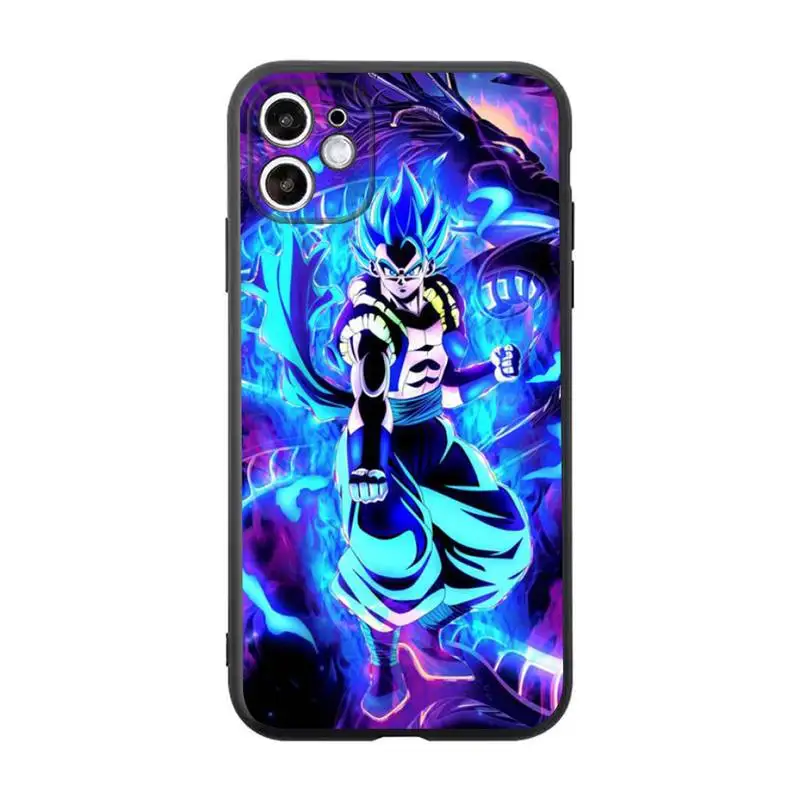Capa De Celular Moda Anime Desenho Animado Bola De Dragão Escuro Super  Vegeta Goku iPhone 14 13 12 11 Pro MAX 14Plus 7 8 Plus X XR XS - Corre Que  Ta Baratinho