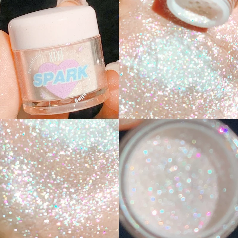 Makeup Highlighter Pearl Shiny Clear Sparkling High-gloss Powder Natural Brighten Shimmer Lying Silkworm Glowing Women Cosmetic 3