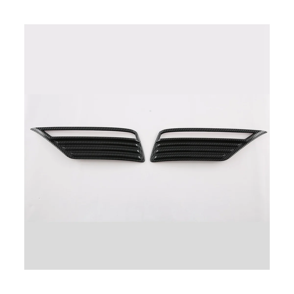 Car Carbon Fiber Style Rear Fog Light Frame Protection Lamp Cover Trim for Toyota Land Cruiser LC300