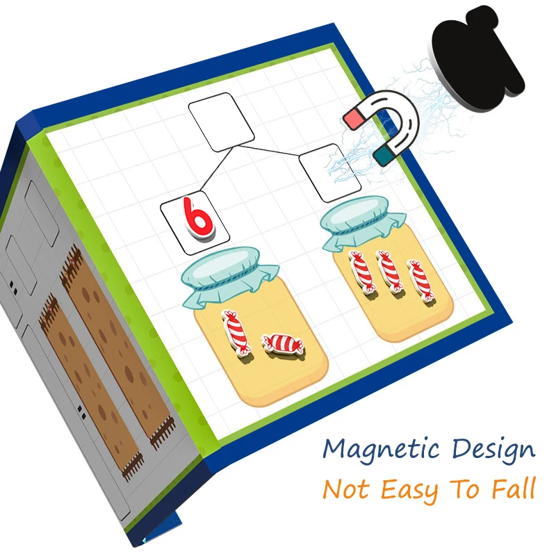 Magnetic Montessori Math Toys Number Learning Calculate Counting Game Teaching Aid Early Education Arithmetic Toy For Children