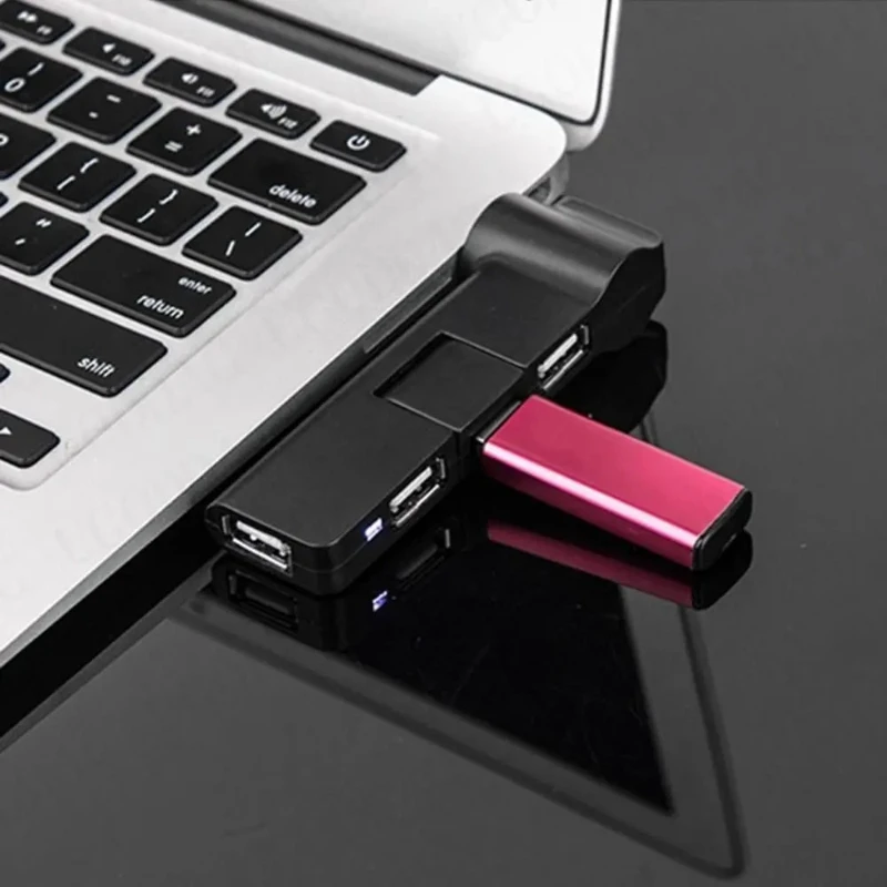 Hub USB 2.0 4 Porte - Splitter Adattatore Multiporta Per PC E Portatile, Alta Velocità - 5