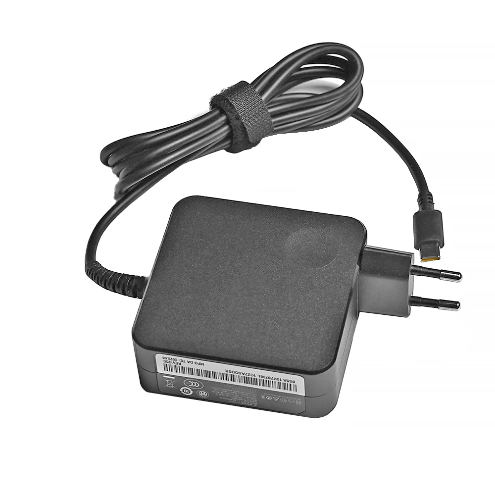Usb Tipo-c ac Laptop Carregador Adaptador de Alimentação Carregador para Lenovo Thinkpad x1 Carbon Yoga X270 X280 T580 P51 P52s E480 E470 s2 20v 3.25a 65w - Imagem 5
