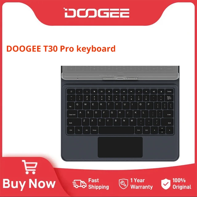 DOOGEE T30 Pro Keyboard 78 Key Mini Multipurpose Device Magnetic Connector  Tablet PC Keyboard