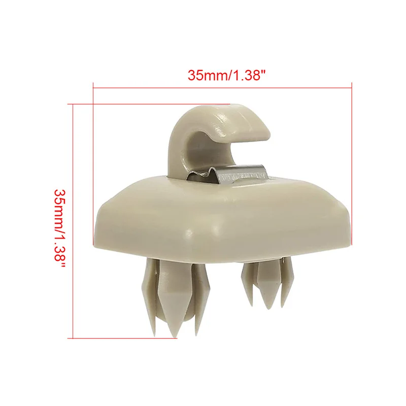 2 Stuks Auto Zonneklep Clip Grijs Interieur Hanger Haak Clip Beugel Voor Audi A1 A3 S3 A4 S4 Allroad a5 S5 Q3 Q5 8U 0857562 Een grijs  34