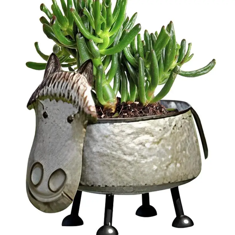 

Garden Flower Pot Dog Shape Planter Cute Animal Garden Yard Decoration Plant Container Holder For Outdoor Indoor DIY Vase Pots