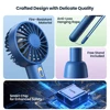 TOPK 2-Pack Handheld Mini Fan Portable USB Rechargeable Small Hand Held Fan & Base Personal Desk Fan Super Compact Cooling Fan 3