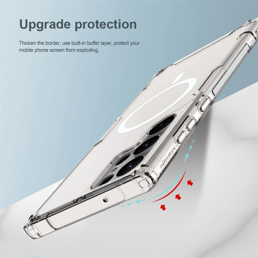 Nillkin Clear MagSafe Magnetic Case for Samsung Galaxy S23 Ultra description image 8