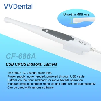 VVDental Telecamera Orale con Filo, Videocamera Intraorale HD 1080p per l'Osservazione delle Carie Dentali