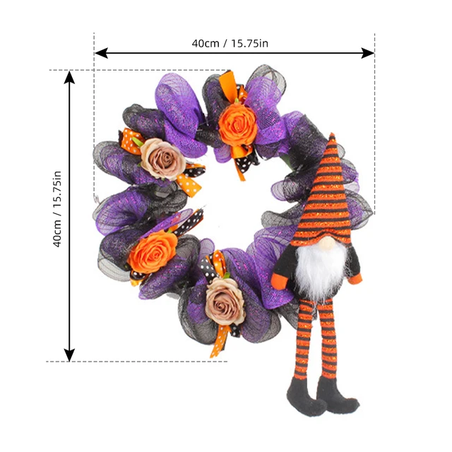Mesterséges Koszorú Karácsonyfa Dekoráció Bejárati Ajtó 20 Fényű Dísz Beltéri Kültéri Partira - Image 5
